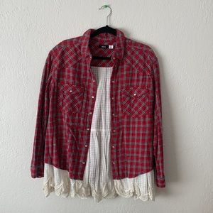 Urban Outfitters BDG Petticoat Flannel Buttondown